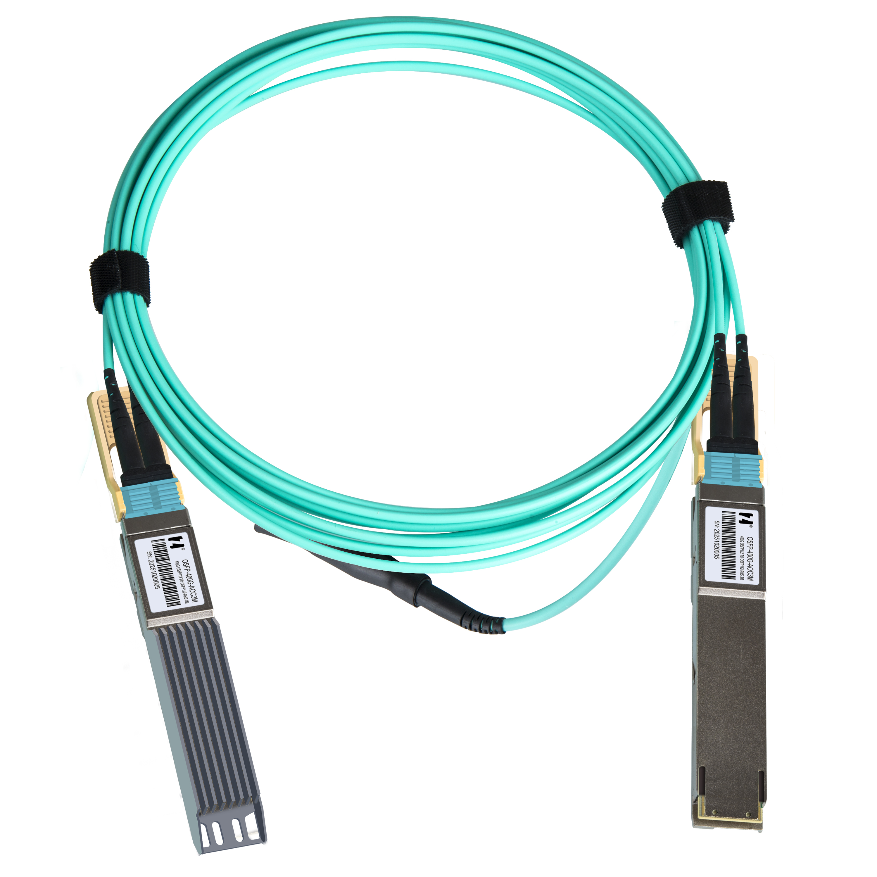 鴻章400G-AOC高速傳輸OSFP112 TO OSFP-RHS多模直連光纜超算IB